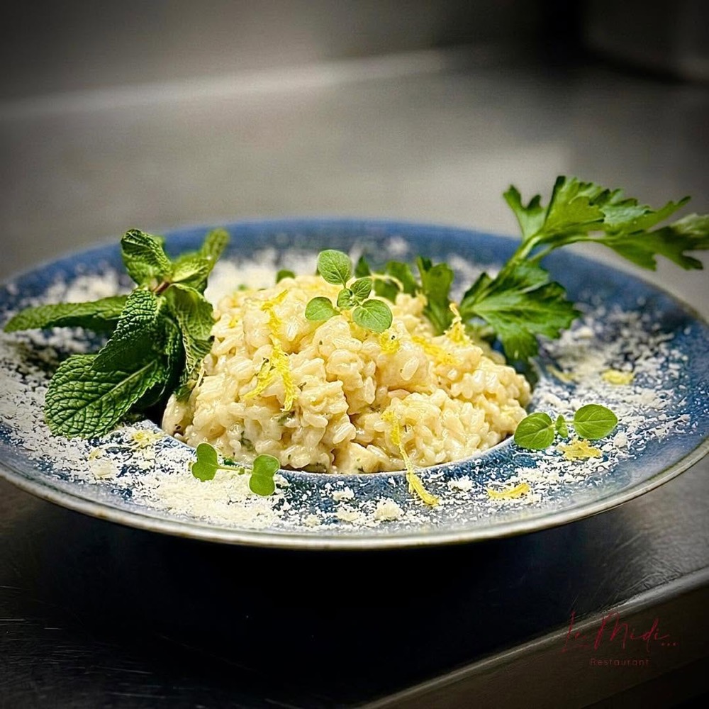 Risotto crémeux au citron au restaurant Le Midi à Verviers